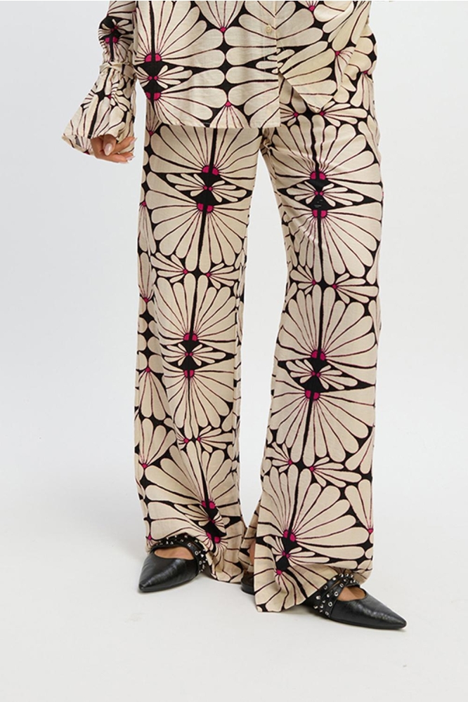 WOVEN PRINTED PANTS NOVEL R2503135651 955 FLOWER
